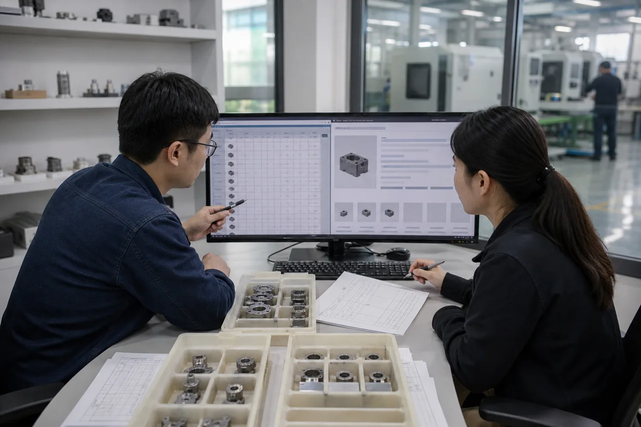 工程人员核对AI产品页字段与实体型号