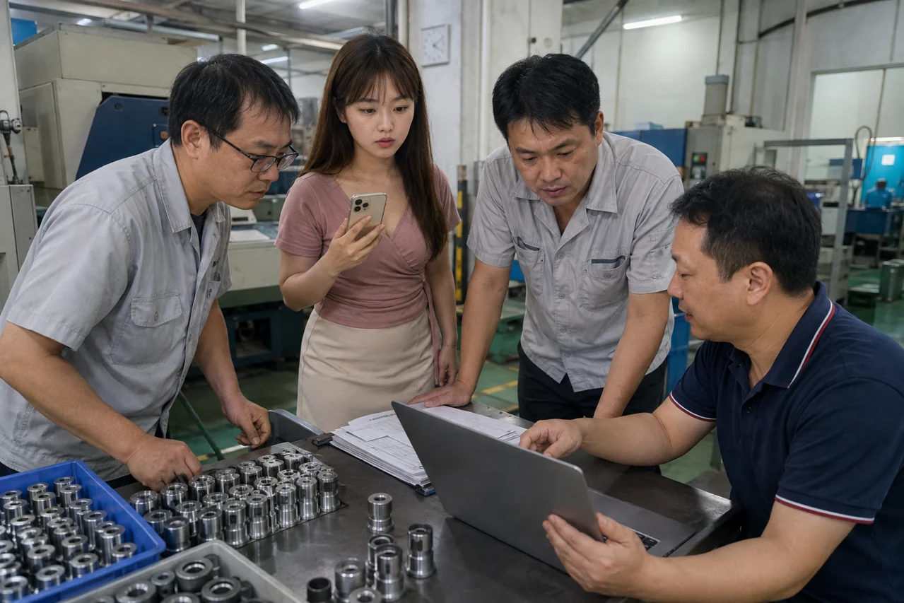 生产质量技术人员核对链轮加工异常批次和复产记录