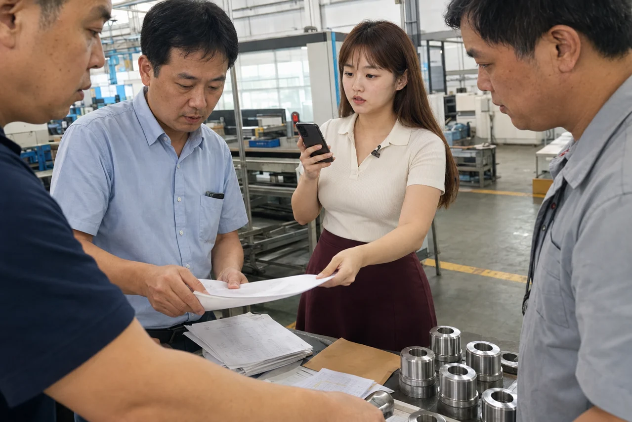 生产质量技术人员核对链轮加工异常批次和复产记录