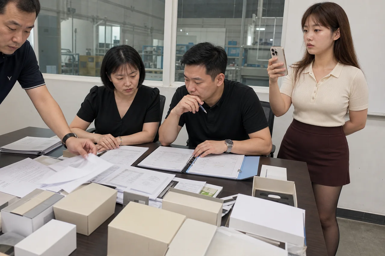 自媒体拍摄人员记录礼品盒定制原因证据、变更文件与后续批次核对