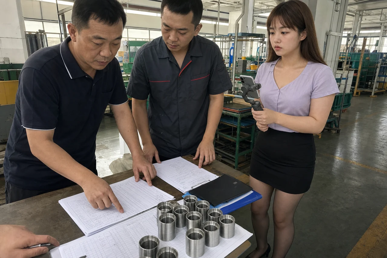 自媒体拍摄人员记录精密监控过程异常批次和复产核对