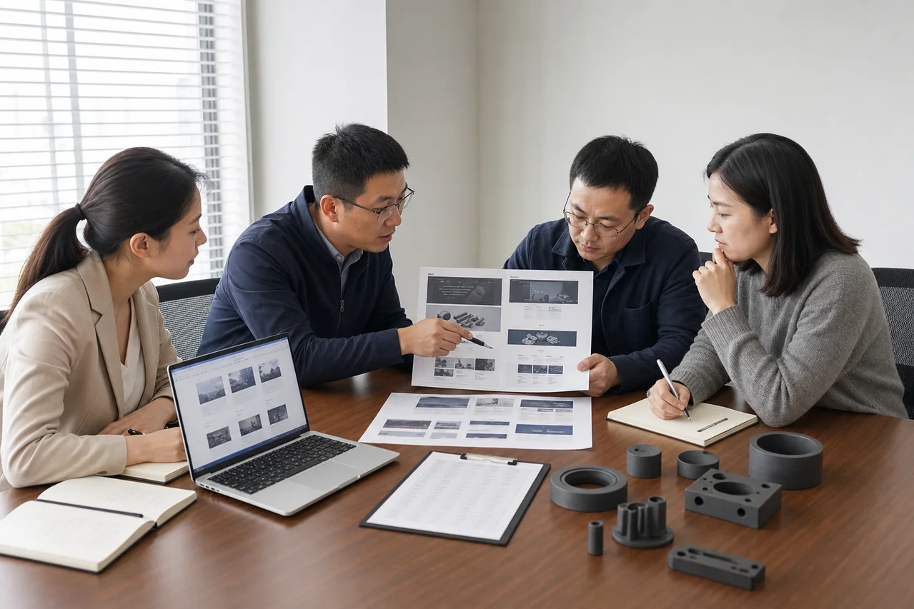销售技术和网站负责人核对碳化硅加工官网旧页面入口